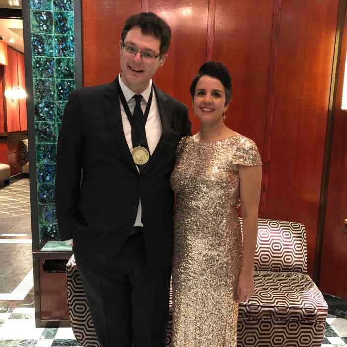Ilya Kaminsky and Carmen Giménez Smith at 2019 National Book Awards