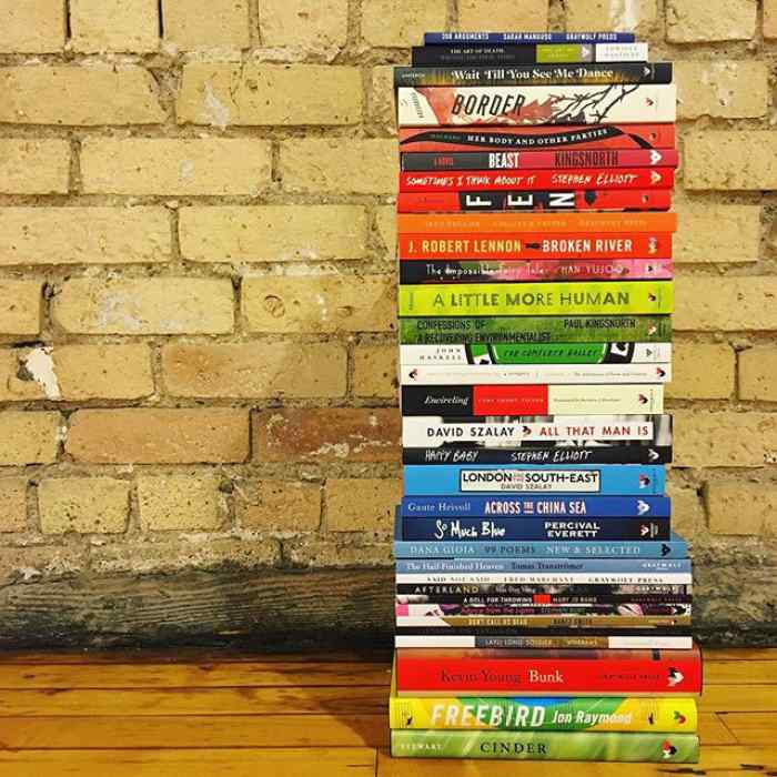 Stacked books