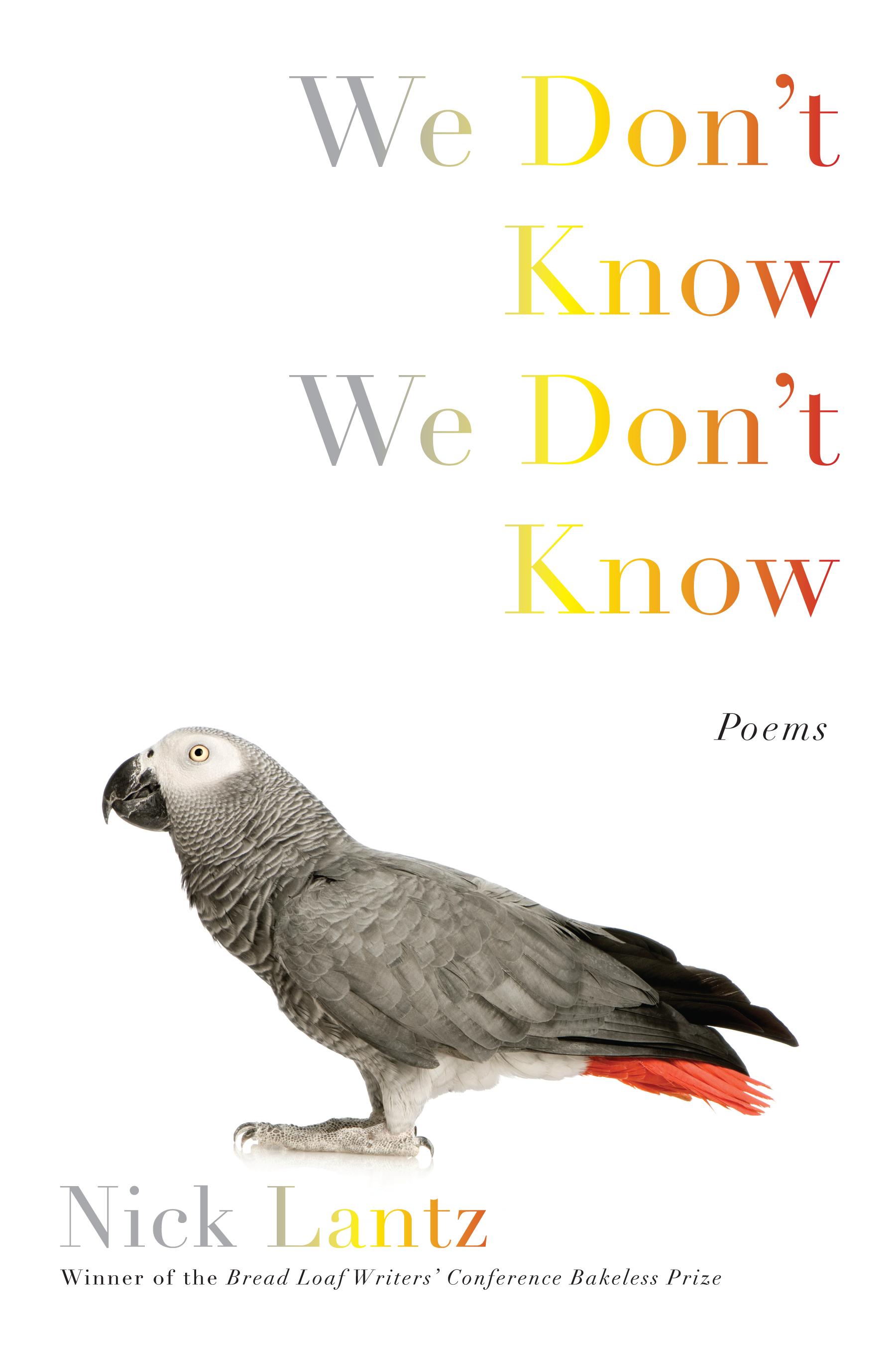 We Don't Know We Don't Know | Graywolf Press