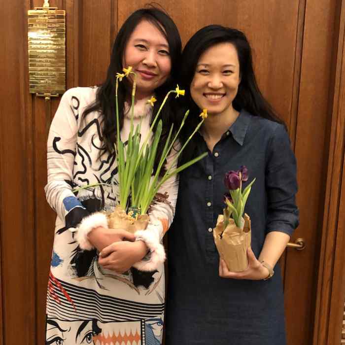 Sally Wen Mao and Jenny Xie at the Cullman Center