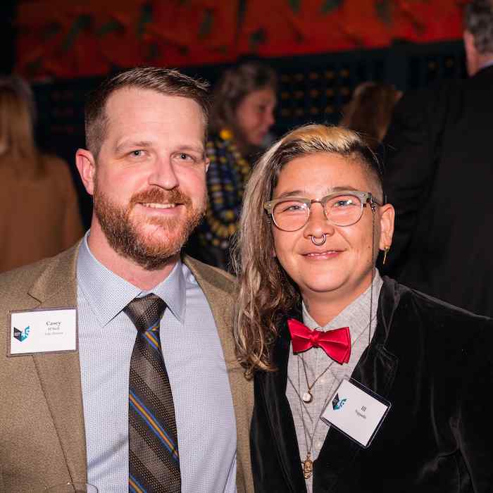 Graywolf sales director Casey O'Neil and 2018-2019 Citizen Literary Fellow Ill Nippashi-Hoereth