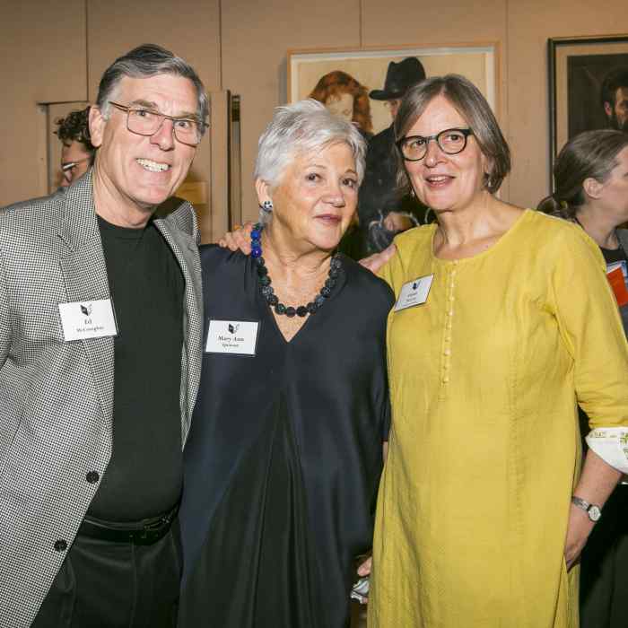 Graywolf supporters and Fiona McCrae at the Graywolf Literary Soiree in May 2019