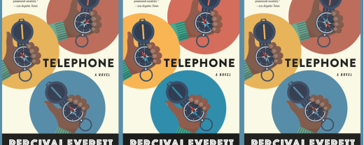 image of three alternate cover versions of TELEPHONE by Percival Everett